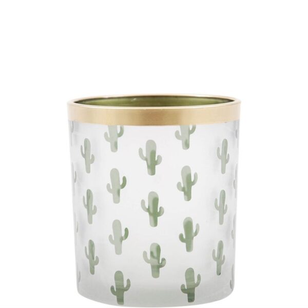 Kaktusz mintás mécsestartó