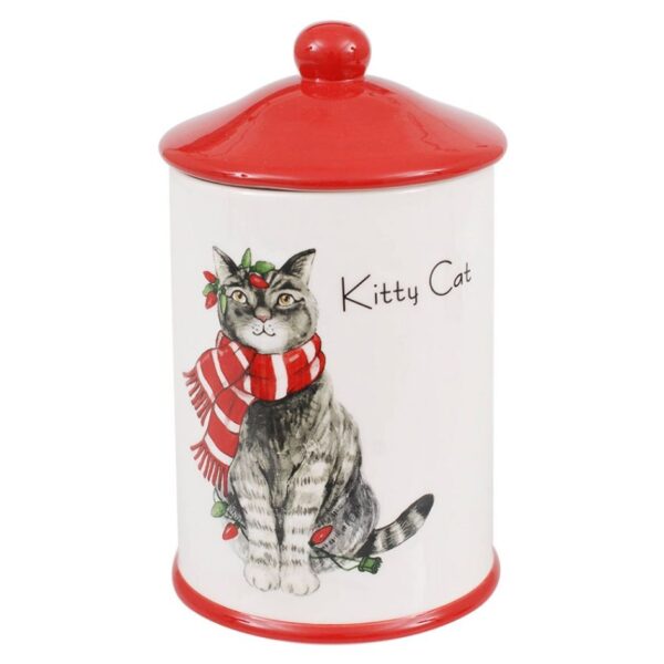 Cica mintás kerámia tároló konyhai tároló macska