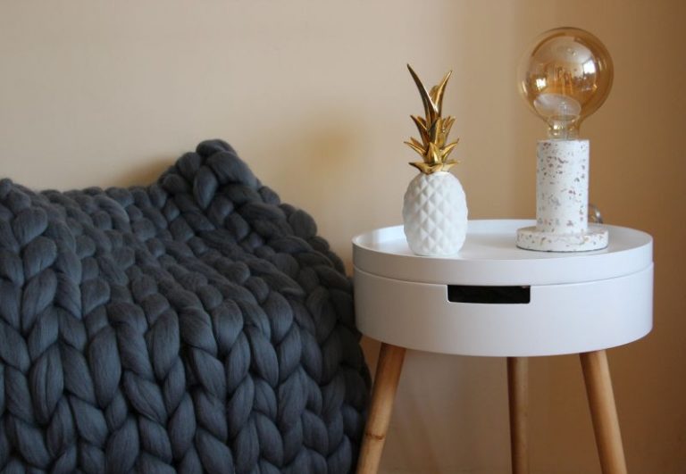 skandináv nappali beton lámpa óriásfonal takaró ananász dekoráció