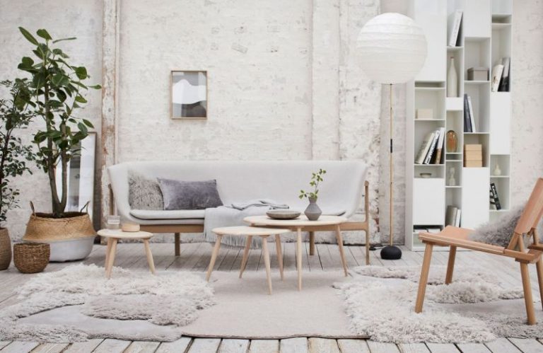 Skandináv stílusú nappali