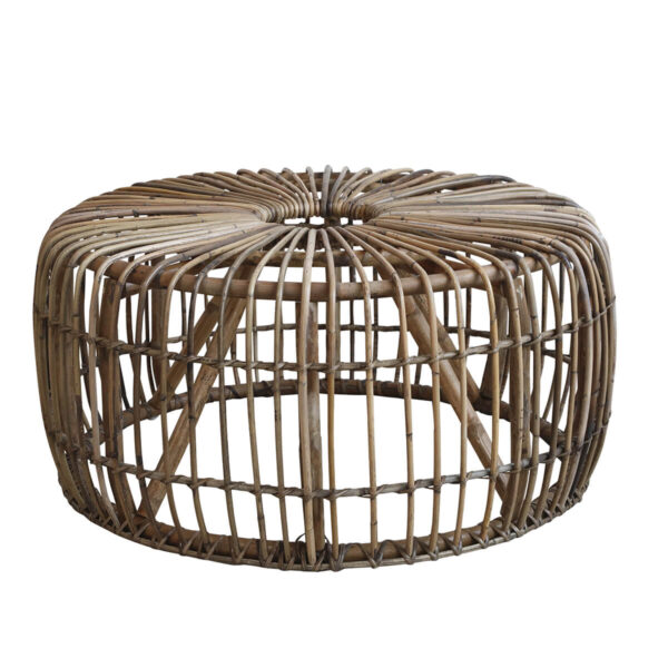 Fonott rattan kisasztal