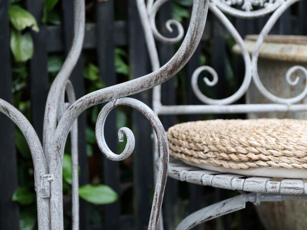 Romantikus kerti asztal szett shabby chic stílus