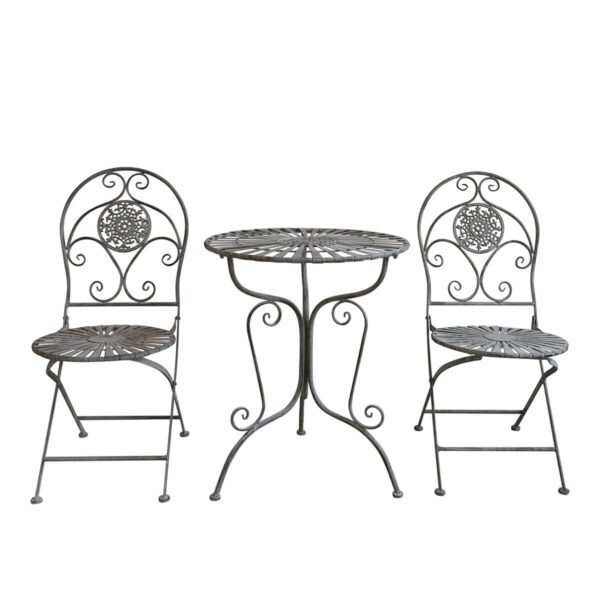 Romantikus kerti asztal szett shabby chic stílus