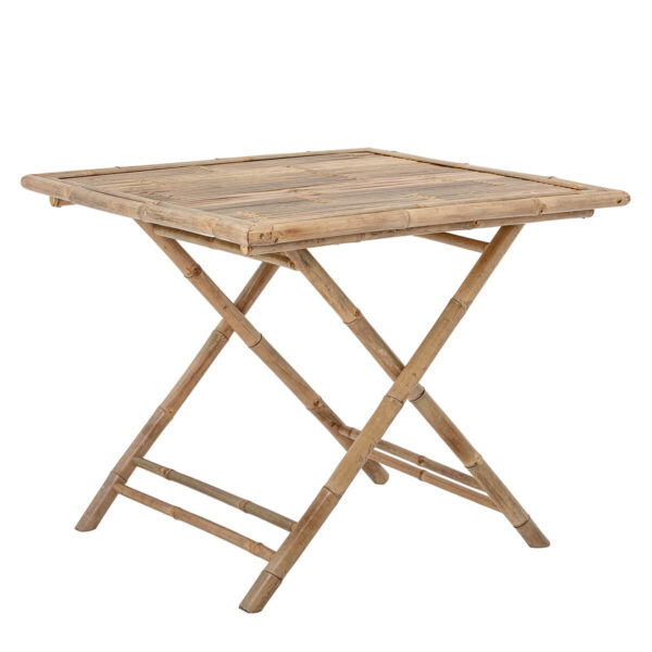 Bambusz asztal teraszra vagy reggelizéshez természetes skandináv bútor