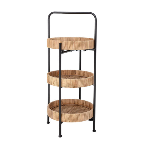 Rattan tálaló skandináv konyha, tálalás, három szintes kínáló