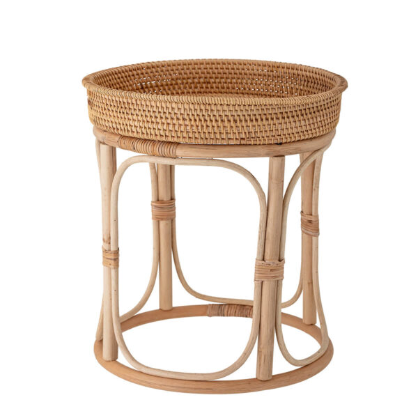 Rattan lerakóasztal natúr megjelenés skandináv stílus rattan dohányzóasztal
