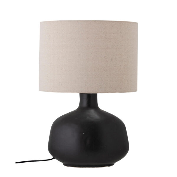 Fekete terrakotta asztali lámpa skandináv lakberendezés webshop
