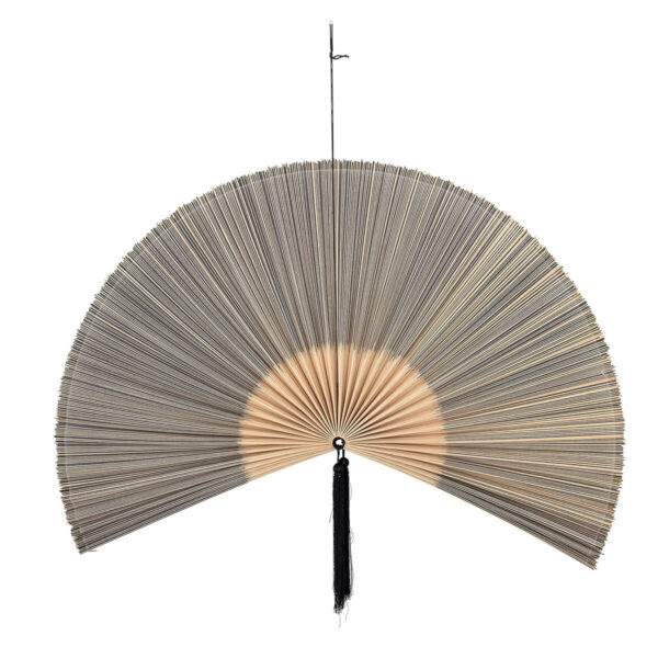 Fali dekoráció bambuszból legyező alakú skandináv dekoráció