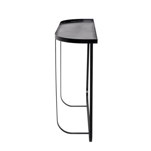 Fekete konzolasztal minimalista skandináv stílus