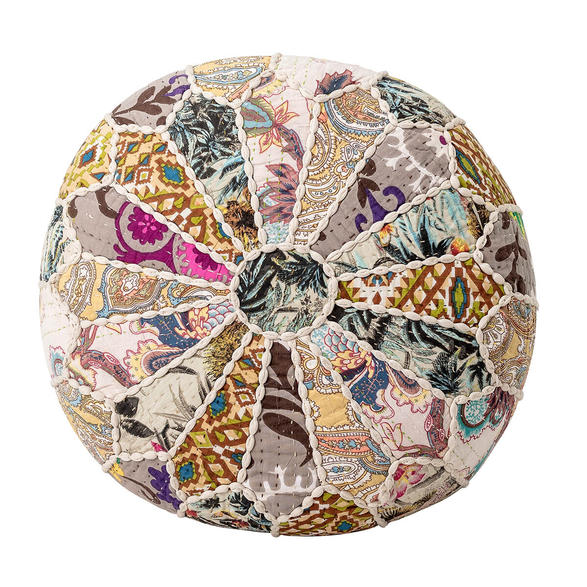 Bohém puff patchwork technikával