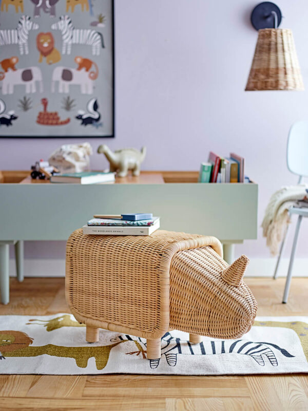 Rattan fali lámpa skandináv lakberendezés