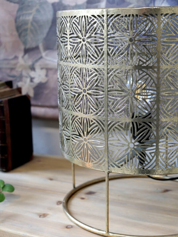 Art deco bronz asztali lámpa vintage stílus