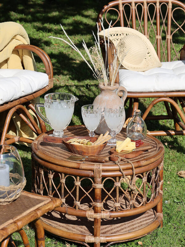 Rattan kisasztal