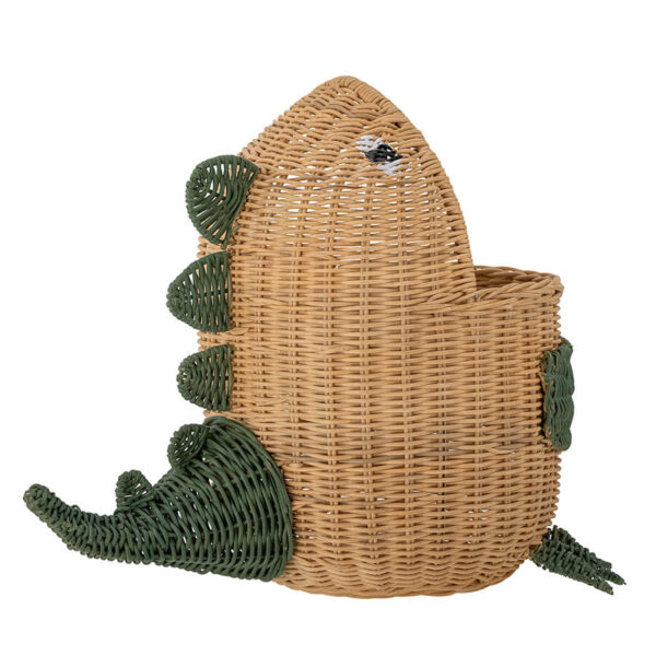 Gyerekszobai tárolás rattan tárolókosár skandináv stílusban