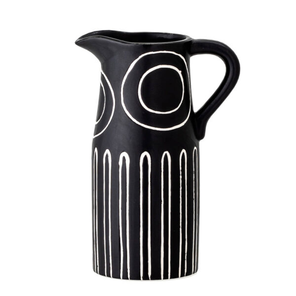 Fekete-fehér kerámia váza