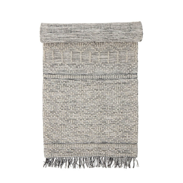 Paumt futószőnyeg fekete mintával skandináv stílus