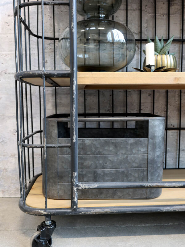 Indusztriális polcos loft szekrény
