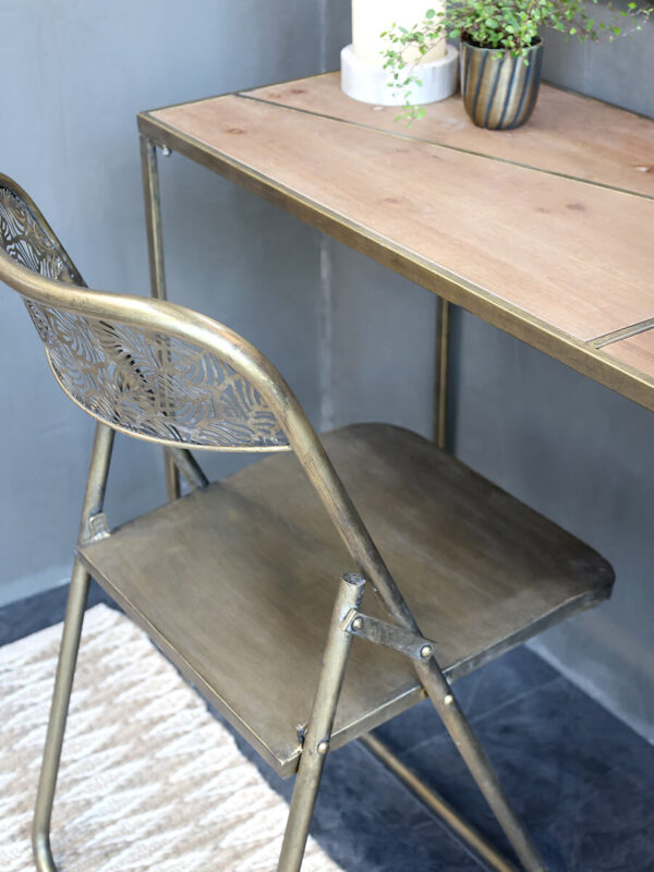 Sárgaréz összecsukható szép skandináv shabby chic étkezőszék
