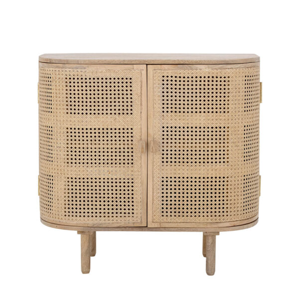 Mangófa kabinetszekrény skandináv polcos szekrény