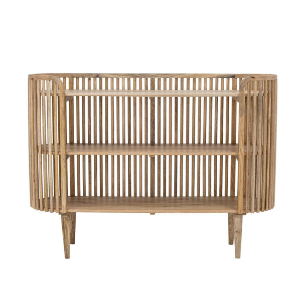 Mangófa polcos szekrény skandináv könyvespolc