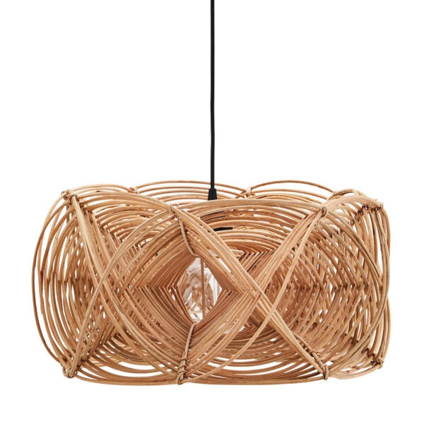 Rattan mennyezeti lámpa skandináv design