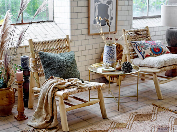 Teak lounge fotel skandináv design