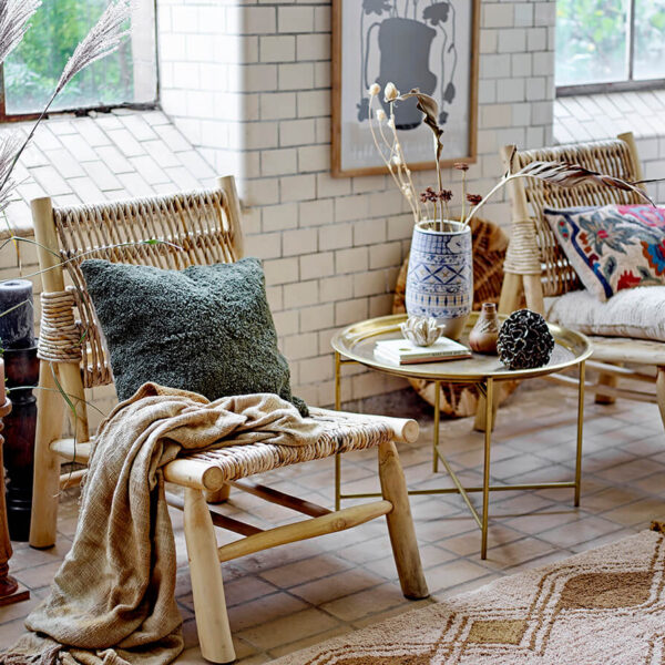 Teak lounge fotel skandináv design