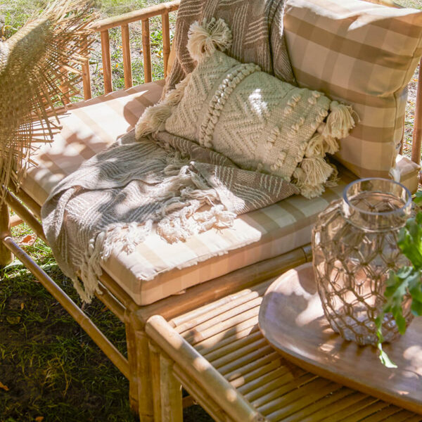 Modulos kerti fotel skandináv stílusban bambusz bútor