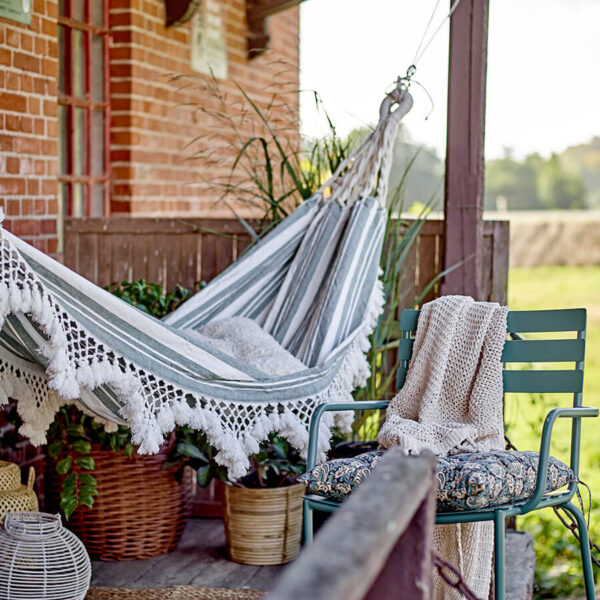 Zöld pamut függőágy