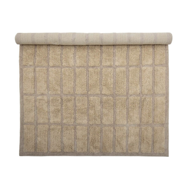 Pamut szőnyeg természetes szín 150x210 cm