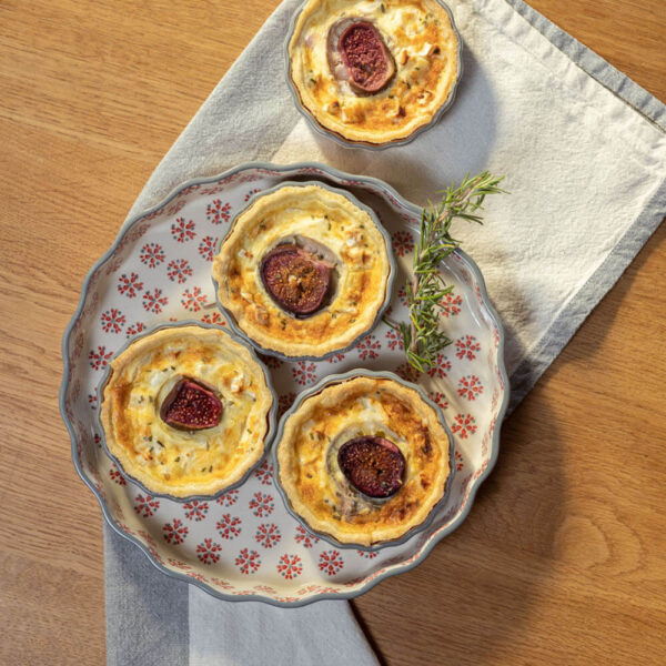 Sütőtál mini piros kerámia