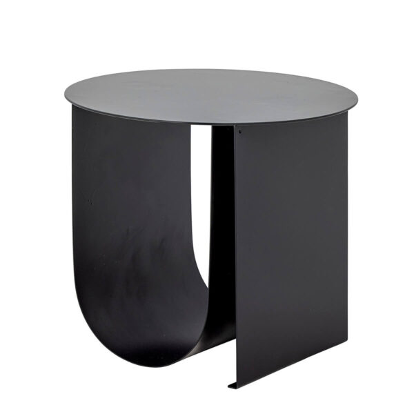 Lerakóasztal - fekete - fém