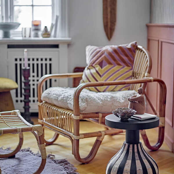 Lerakóasztal - fekete - mangófa