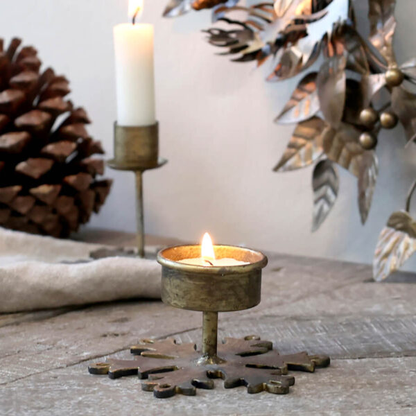 Mécsestartó hópehely