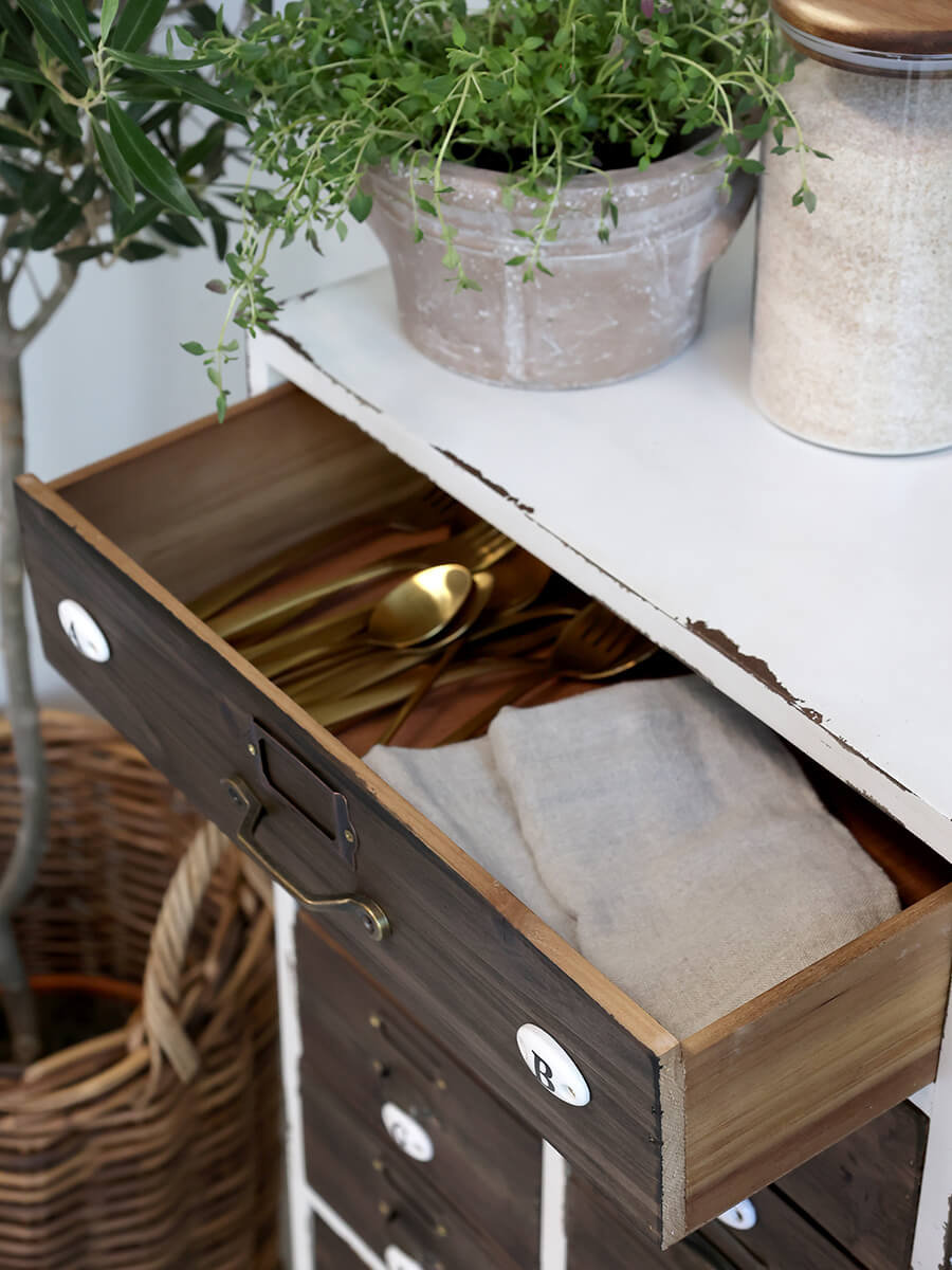 Vintage szekrény 12 rekesszel - Image 3