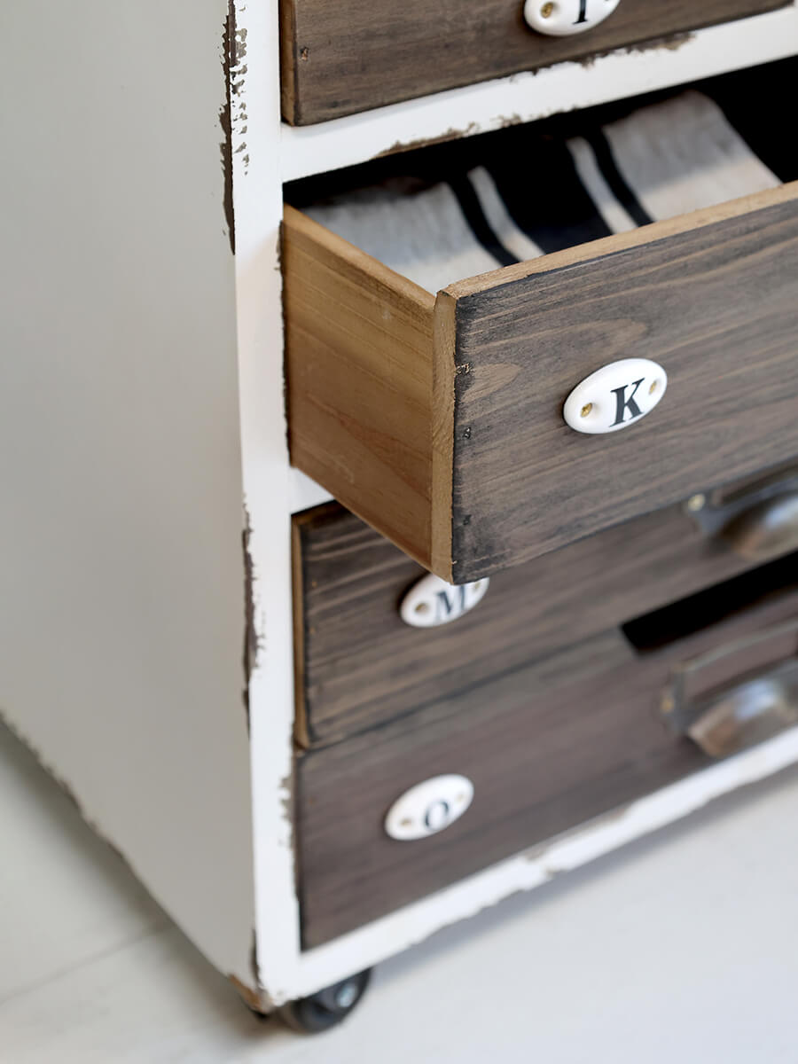 Vintage szekrény 12 rekesszel - Image 4