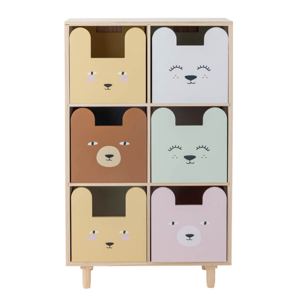 Fiókos gyerekszobai szekrény