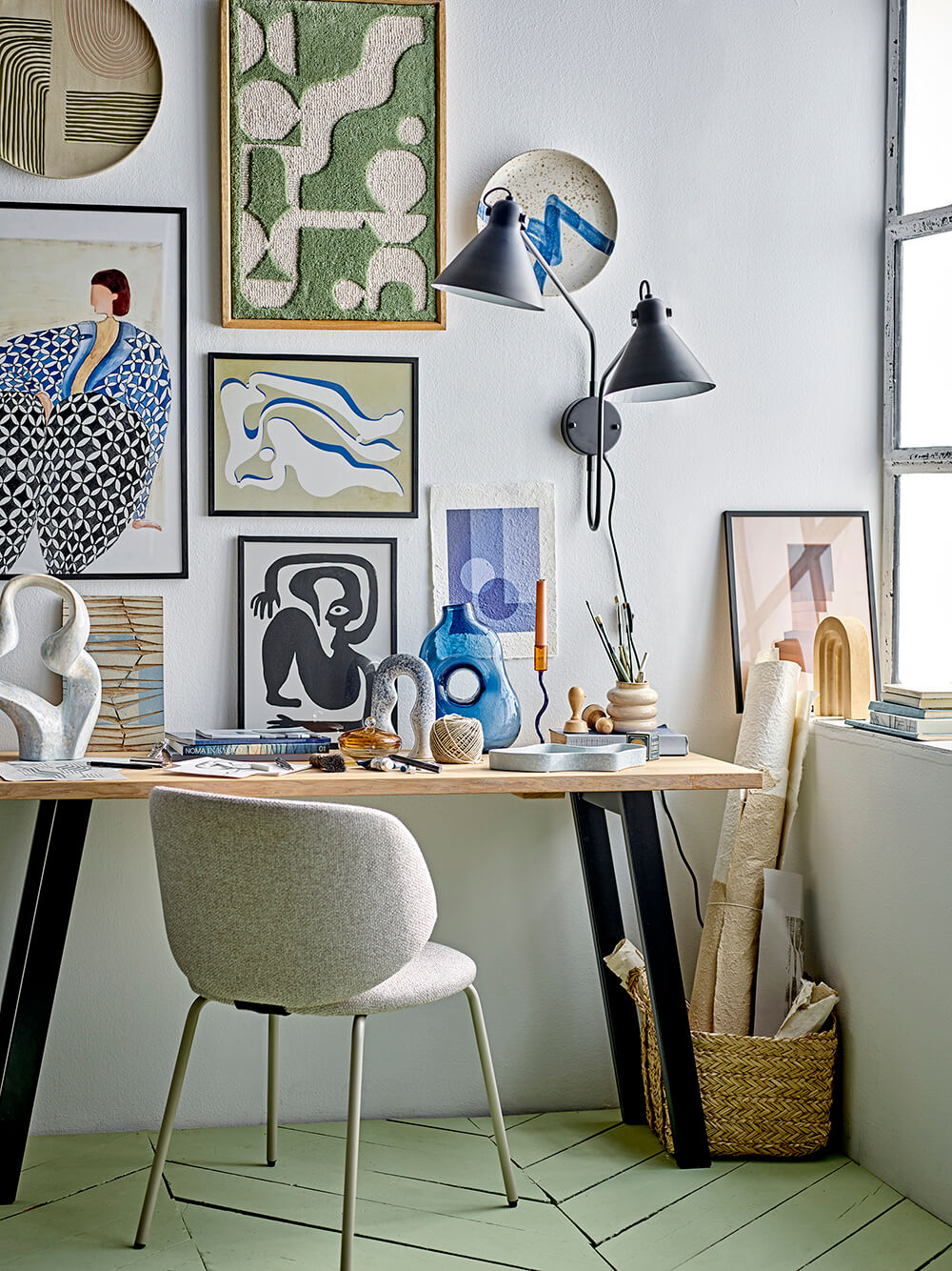 home office dekorálása skandináv stílusban