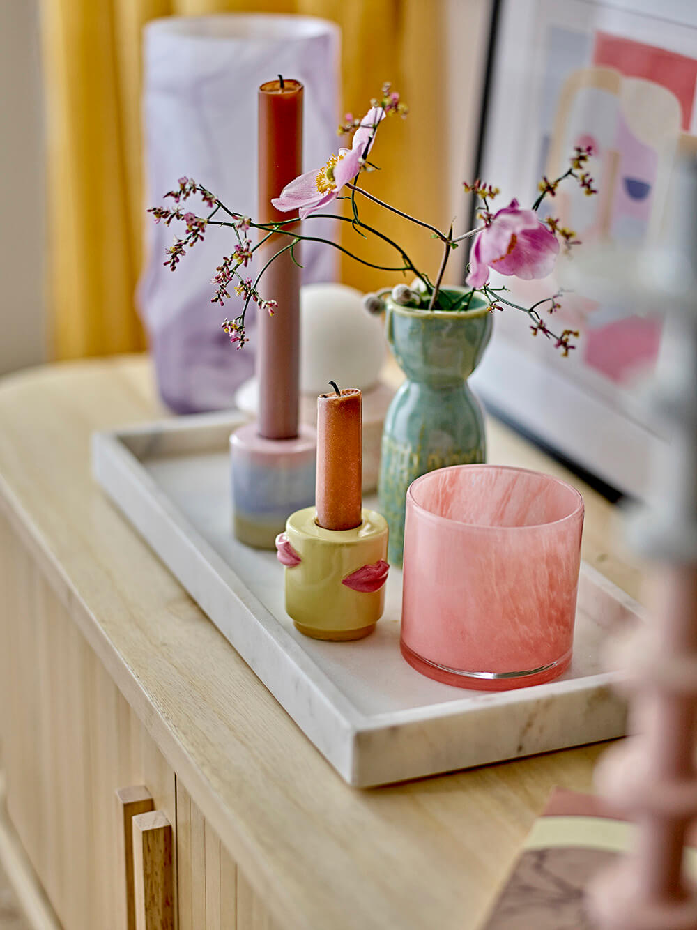 tavaszi dekoráció pasztell színekkel