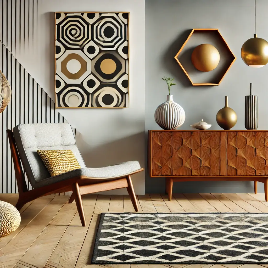 skandináv stílus ötvözete a mid-century modern stílus elemeivel