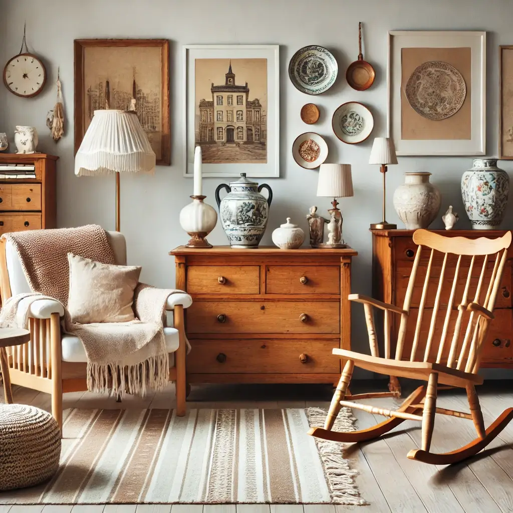 skandináv stílus kombinálva vintage stílussal