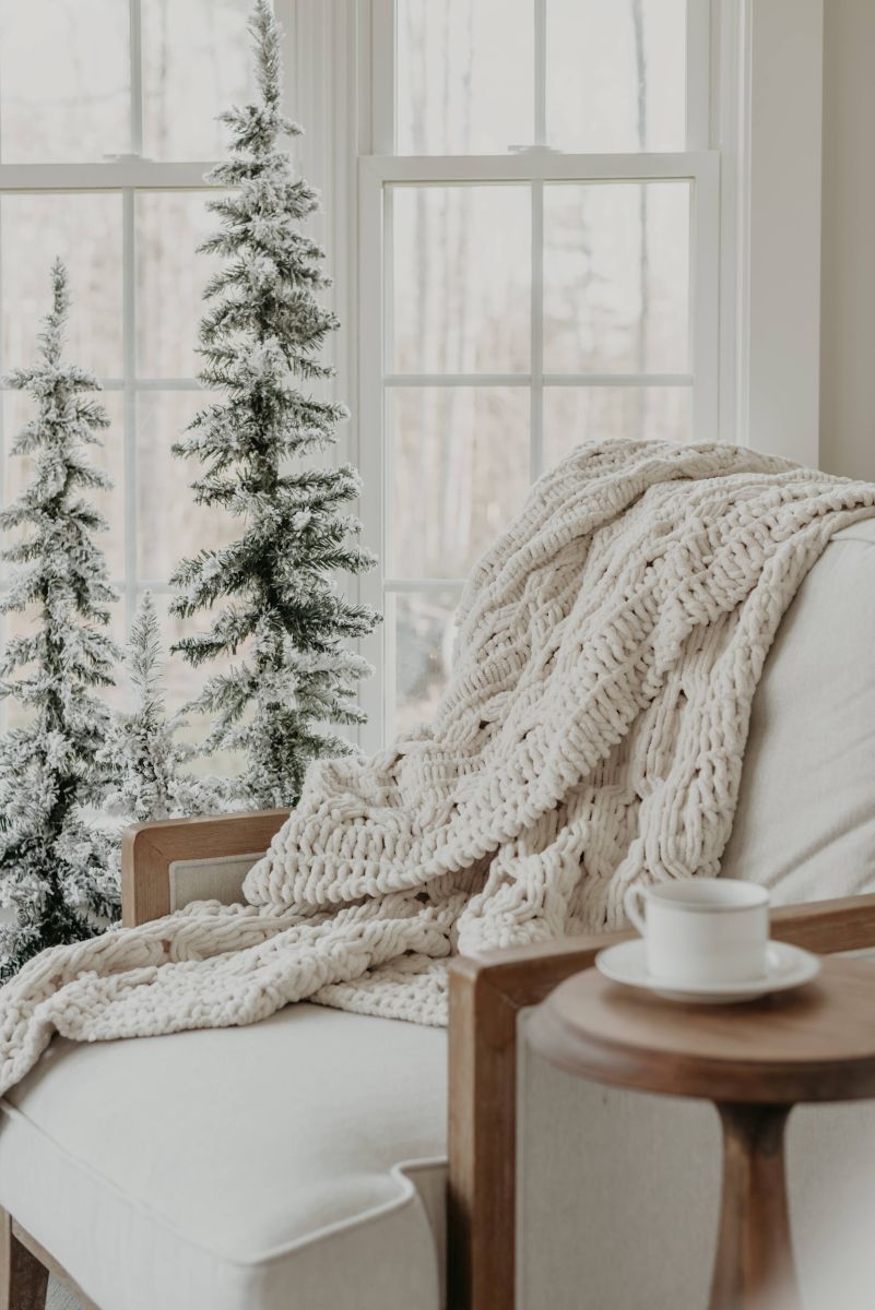 karácsonyi hygge a nappaliban