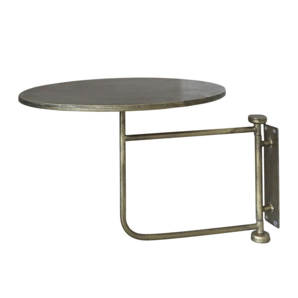 Kör alakú fém fali polc 35 cm átmérővel Chic Antique