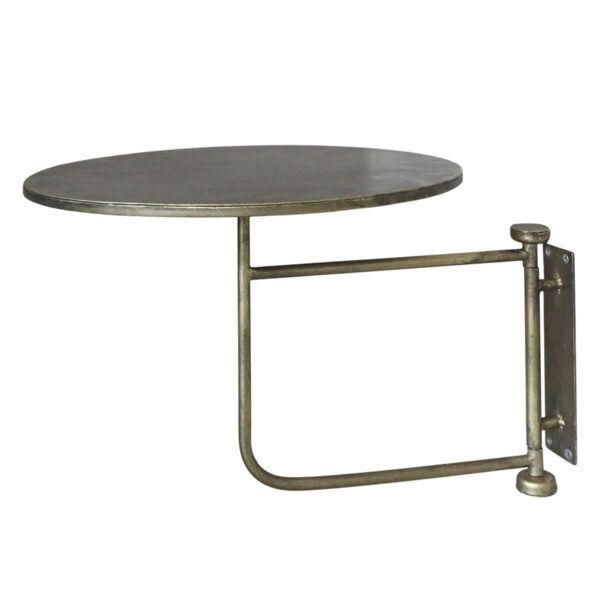 Kör alakú fém fali polc 30 cm átmérővel Chic Antique