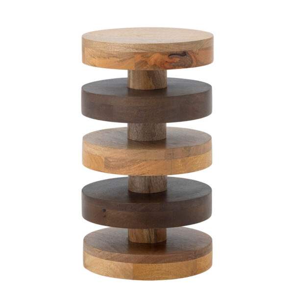 Kör alakú mangófa kisasztal a dán Bloomingville-től