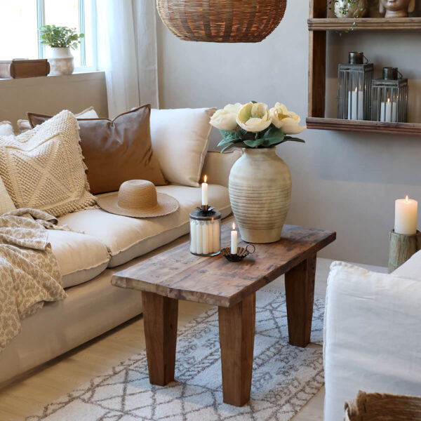 Grimaud fa dohányzóasztal vintage stílusban Chic Antique