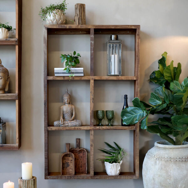 Grimaud fali polc hat rekesszel Chic Antique