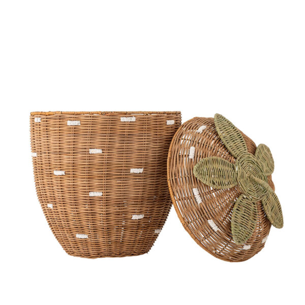 Rattan gyerekszobai tárolókosár eper formával Bloomingville