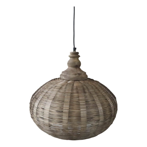 Rattan mennyezeti lámpa Chic Antique