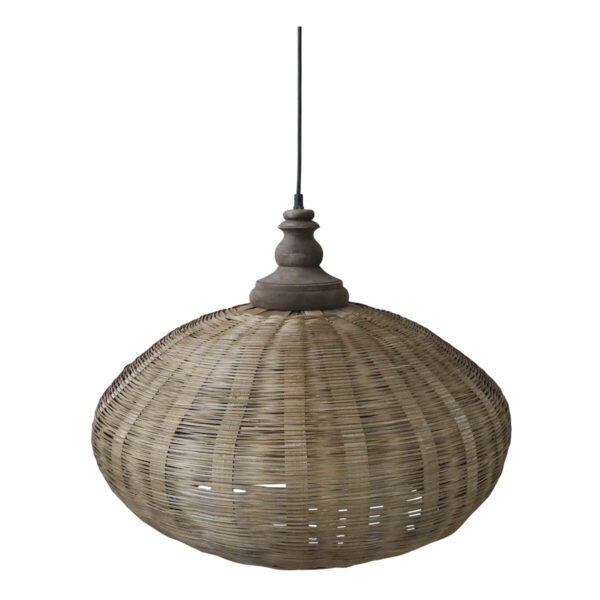 Rattan mennyezeti lámpa Chic Antique